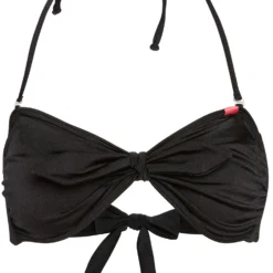 Black Bandeau Bikini Top -Doll Bikini Shop 02503 TOP FLAT FRONT scaled
