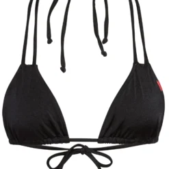 Black Double Strap Triangle Bikini Top -Doll Bikini Shop 18411 TOP FLAT FRONT scaled