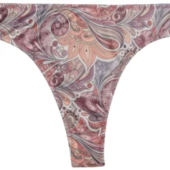 Ibiza 70s Paisley Print Sexy Brazilian Thong Bikini Bottoms 13 Ibiza 70s Paisley Print Sexy Brazilian Thong Bikini Bottoms -Doll Bikini Shop 21675 bottom flat front scaled