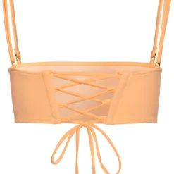 Peach Bandeau Tube Top 9 Peach Bandeau Tube Top -Doll Bikini Shop 30677 TOP FLAT BACK scaled