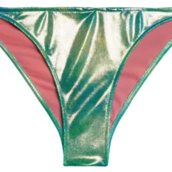 Blue Green Tie Dye Shimmer Classic Scrunch Bottom -Doll Bikini Shop 32781 bottom flat front scaled