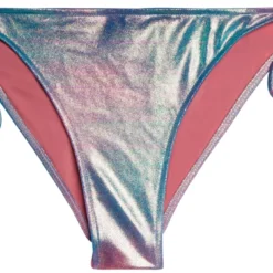 Blue Pink Tie Dye Shimmer Classic Scrunch Bottom -Doll Bikini Shop 32889 bottom flat front scaled