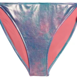 Blue Pink Tie Dye Shimmer Full Coverage Scrunch Bottom -Doll Bikini Shop 32893 bottom flat front scaled
