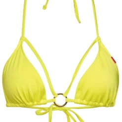 Yellow Double Strap Center Loop Triangle Top 7 Yellow Double Strap Center Loop Triangle Top -Doll Bikini Shop 33221 top flat front scaled