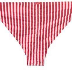 Red & White Stripes Classic Scrunch Bottom -Doll Bikini Shop 33437 bottom flat back scaled