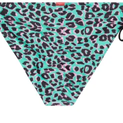 Green Leopard Full Coverage Scrunch Bottom -Doll Bikini Shop 33540 bottom flat back scaled