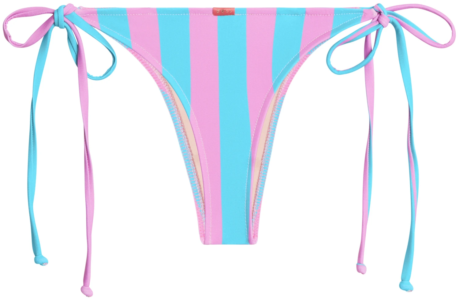 Pink & Blue Stripes Brazilian Thong Bottom 5 Pink & Blue Stripes Brazilian Thong Bottom - Image 3
