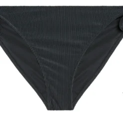 Black Ribbed Full Coverage Scrunch Bottom -Doll Bikini Shop 33605 bottom flat front scaled