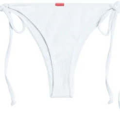 White Ribbed Brazilian Thong Bottom 8 White Ribbed Brazilian Thong Bottom -Doll Bikini Shop 33630 bottom flat back scaled
