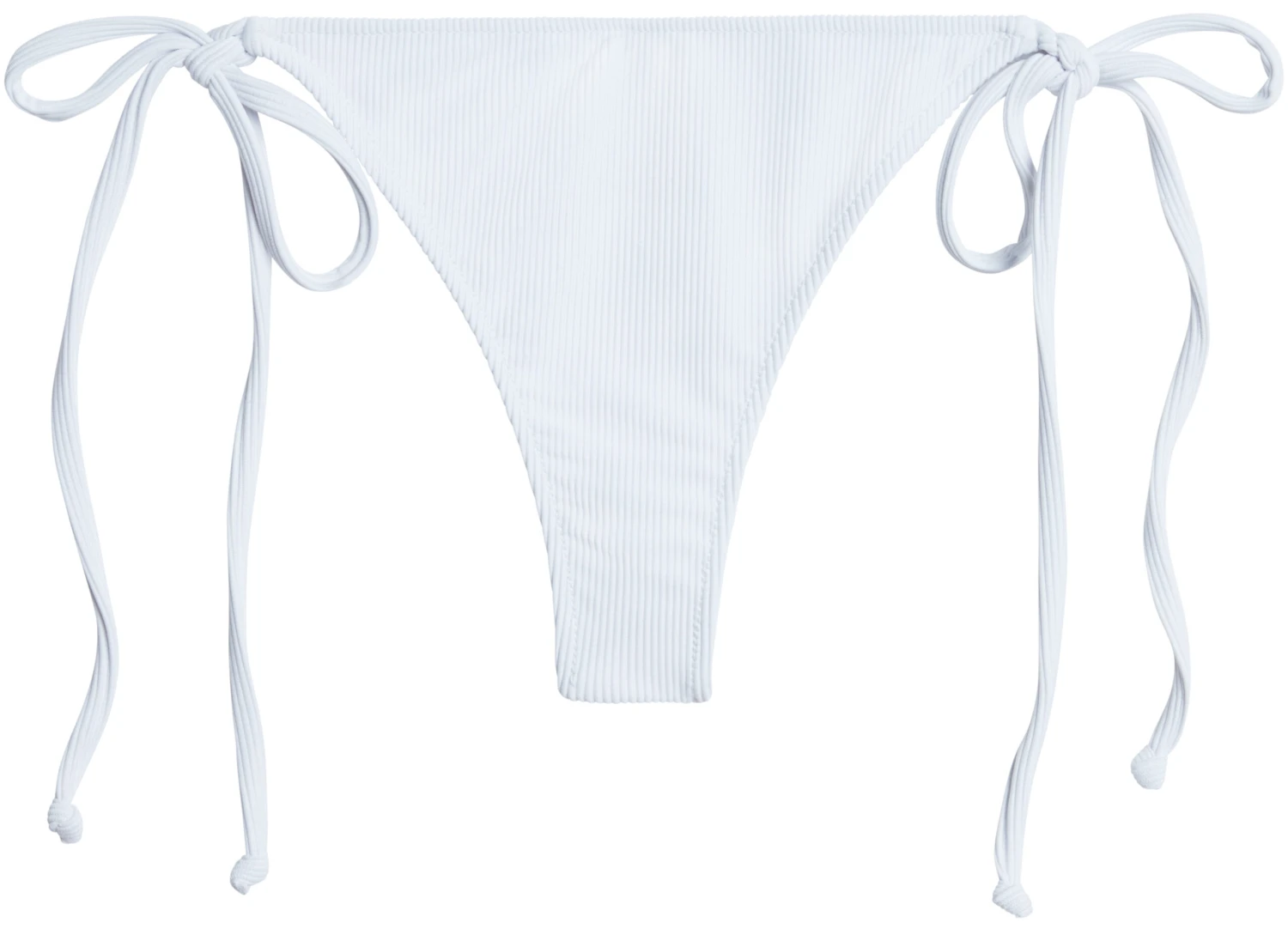 White Ribbed Brazilian Thong Bottom 6 White Ribbed Brazilian Thong Bottom - Image 4