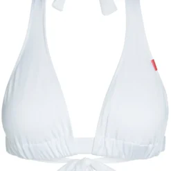 White Adjustable Halter Top -Doll Bikini Shop 34291 Top flat front scaled