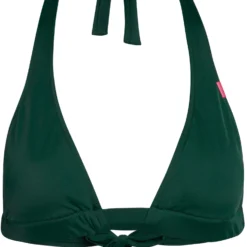 Hunter Green Adjustable Halter Top -Doll Bikini Shop 34343 top flat front scaled