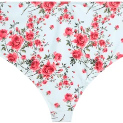 English Rose High Waist Bikini Bottom -Doll Bikini Shop 34440 bottom flat back scaled