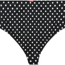 Black Polka Dot High Waist Bikini Bottom 8 Black Polka Dot High Waist Bikini Bottom -Doll Bikini Shop 34456 bottom flat back scaled