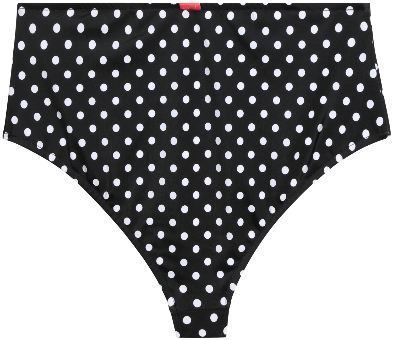 Black Polka Dot High Waist Bikini Bottom 5 Black Polka Dot High Waist Bikini Bottom - Image 3