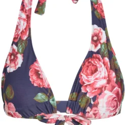 Rose Garden Adjustable Halter Top -Doll Bikini Shop 34476 Top flat front scaled