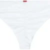 White Banded Classic Scrunch Bottom -Doll Bikini Shop 34680 bottom flat back scaled