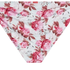 Ivory Pink Floral Full Coverage Scrunch Bottom -Doll Bikini Shop 35212 bottom flat back scaled