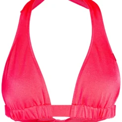 Neon Coral Adjustable Halter Top