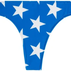 Patriotic Stars Banded Brazilian Thong Bottom