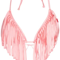 Baby Pink Fringe Triangle Top
