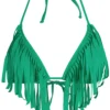 Emerald Fringe Triangle Top -Doll Bikini Shop 68327 Top Flat 1589 scaled