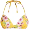 Yellow Cherry Blossom Push Up Bra