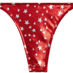 Red Firecracker Brazilian Thong Bottom
