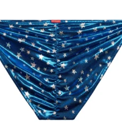 Blue Firecracker Full Coverage Scrunch Bottom -Doll Bikini Shop 68472 Bottom Flat Back scaled