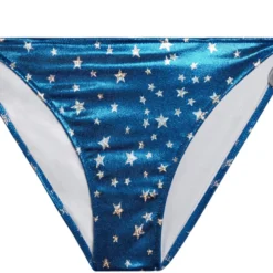 Blue Firecracker Full Coverage Scrunch Bottom -Doll Bikini Shop 68472 Bottom Flat Front scaled