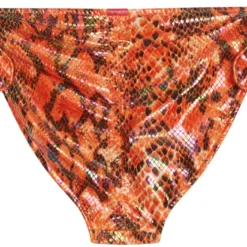 Orange Python Full Coverage Scrunch Bottom
