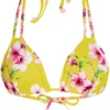 Yellow Cherry Blossom Double Strap Triangle Bikini Top -Doll Bikini Shop 68491 Top Flat 1546 scaled