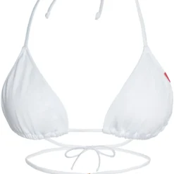 White Strappy Triangle Bikini Top -Doll Bikini Shop 68512 TOP FLAT FRONT scaled
