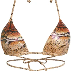 Gold Viper Strappy Triangle Bikini Top -Doll Bikini Shop 68532 TOP FLAT FRONT scaled