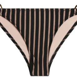 Black Sheer Obsession Classic Scrunch Bottom W/ Gold Loop Accents -Doll Bikini Shop 68557 BOTTOM FLAT FRONT 3331 scaled