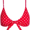 Red Polka Dot Bralette Top