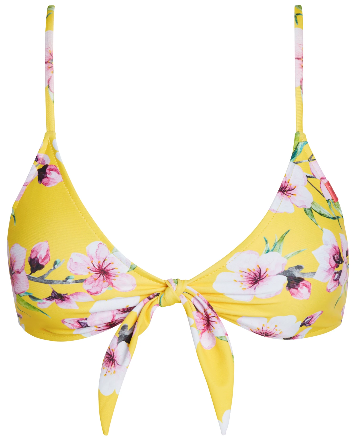 Yellow Cherry Blossom Bralette Top 5 Yellow Cherry Blossom Bralette Top - Image 3