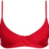 Red Underwire Bra Top -Doll Bikini Shop 68635 TOP FLAT FRONT 3173