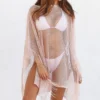 Illustrious Metallic Pink Knit Crochet Fringed Crop Poncho 2 Illustrious Metallic Pink Knit Crochet Fringed Crop Poncho -Doll Bikini Shop 69139 1 scaled