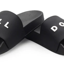 Black- DOLL Slide-On Sandals