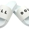 White - DOLL Slide-On Sandals