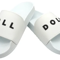 White - DOLL Slide-On Sandals