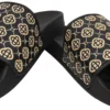Black - DOLL Gold Logo Imprint Sandals -Doll Bikini Shop 69501 SIZE scaled