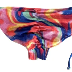 Rainbow Rave Shimmer Full Coverage Scrunch Bottom -Doll Bikini Shop 69584 2 scaled