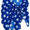 Patriotic Stars Sheer Chiffon Sarong Cover Up