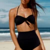 Black Bandeau Bikini Top -Doll Bikini Shop TG 1523040642 001CH 003 03311 1