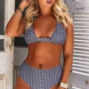 Black & White Gingham Adjustable Halter Top 1 Black & White Gingham Adjustable Halter Top -Doll Bikini Shop VR 1549479540 34622 34559 1